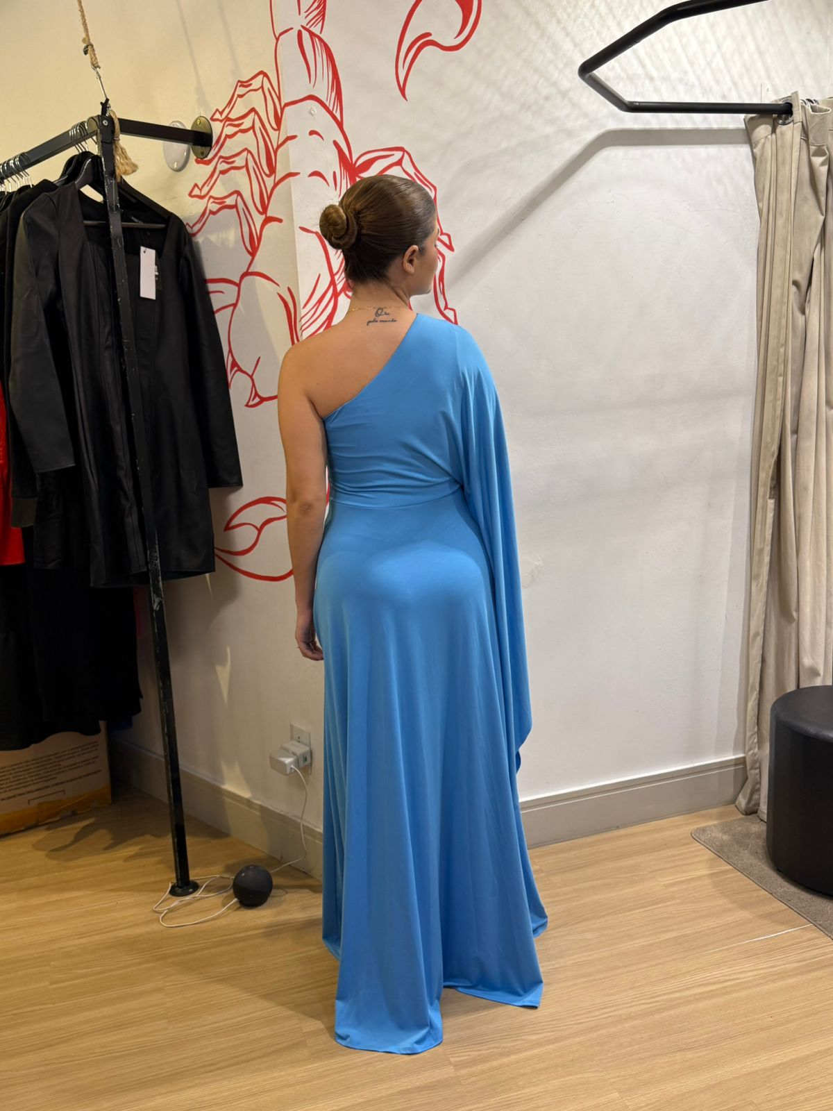 Vestido Longo Um Ombro Só