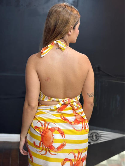 Conjunto Estampa de Caranguejo