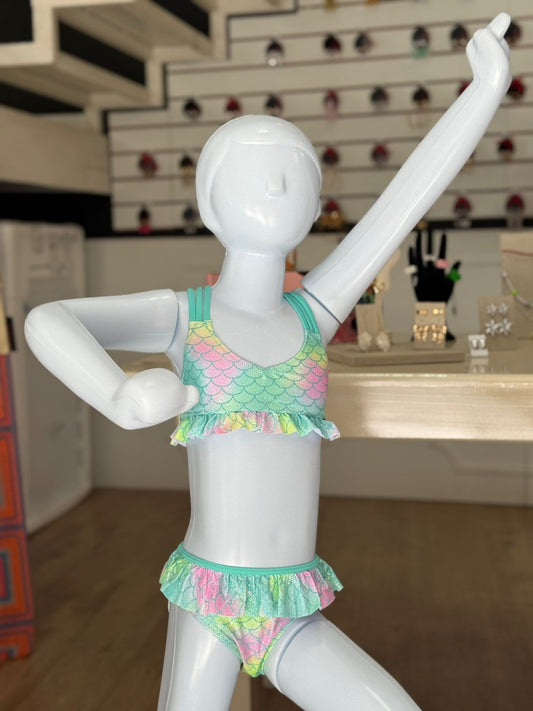 Biquíni Infantil Sereia com Babados