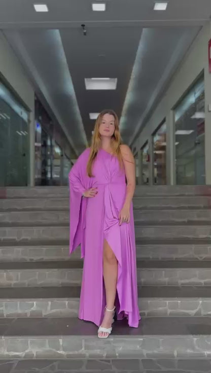 Vestido Longo Um Ombro Só